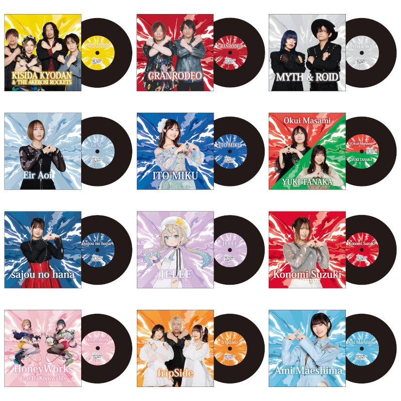 レコード風アクリルコースター