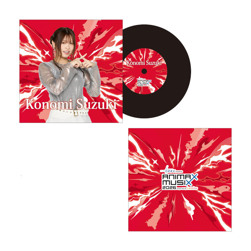 レコード風アクリルコースター